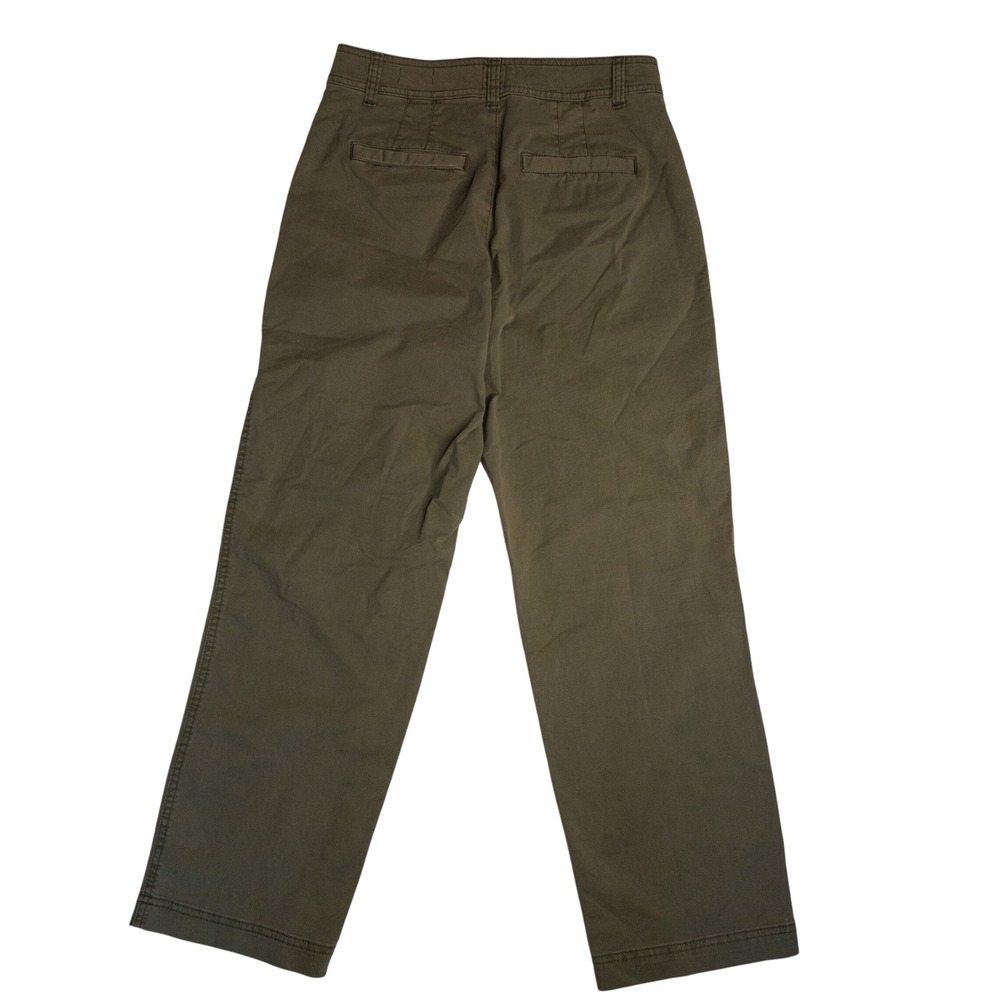 Gap Girlfriend Khaki Pants Womens 6 Olive Green Utility Straight Leg